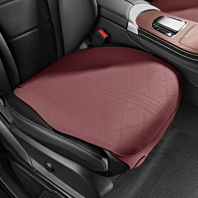 Flip-fur Car Cushion Breathable Ventilation Cushion for Four Seasons, Style: Front Cushion(Red) - Seat Accessories by PMC TechLife | Online Shopping South Africa | PMC TechLife | Buy Now Pay Later Mobicred