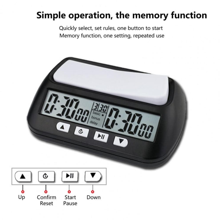 YS YS-902 Chess Timer Chess Clock for Go Tournament(Yellow English Version) - free shipping - PMC TechLife - Order now!