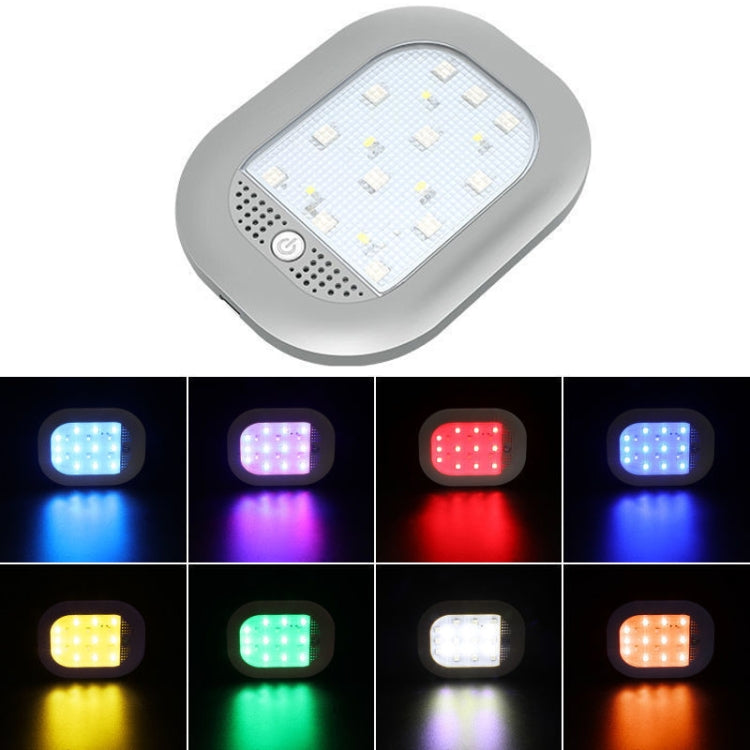 Car Colorful Strong Magnetic LED Lighting Reading Lights(Gray) - Dome Lights by PMC TechLife | Online Shopping South Africa | PMC TechLife | Buy Now Pay Later Mobicred