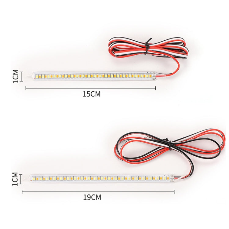 Car Rearview Mirror Decoration LED Streamer Turn Signal, Length��� 19cm A Pair - Arrow Turn Lights by PMC TechLife | Online Shopping South Africa | PMC TechLife | Buy Now Pay Later Mobicred