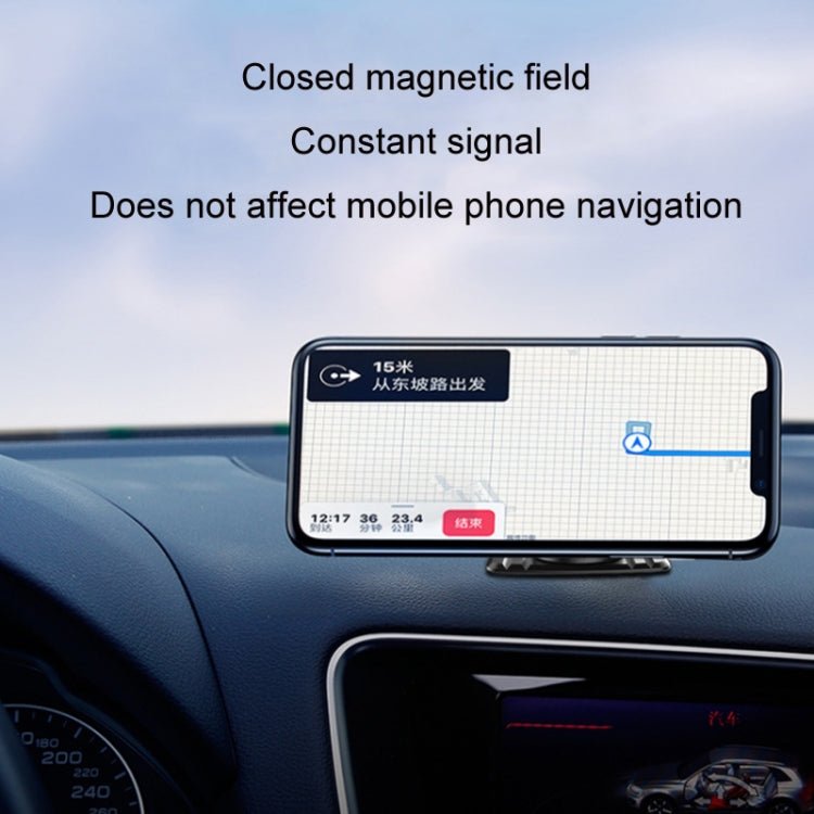 Car Center Console Paste Magnetic Mobile Phone Holder(Gray) - Car Holders by PMC TechLife | Online Shopping South Africa | PMC TechLife | Buy Now Pay Later Mobicred