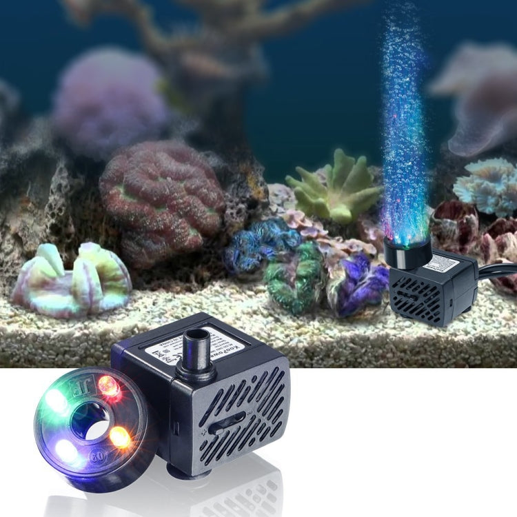 3W 4 Light Silent Aquarium Fish Tank Filtration Submersible Pump Fountain Water Pump EU Plug - Pumps by PMC TechLife | Online Shopping South Africa | PMC TechLife