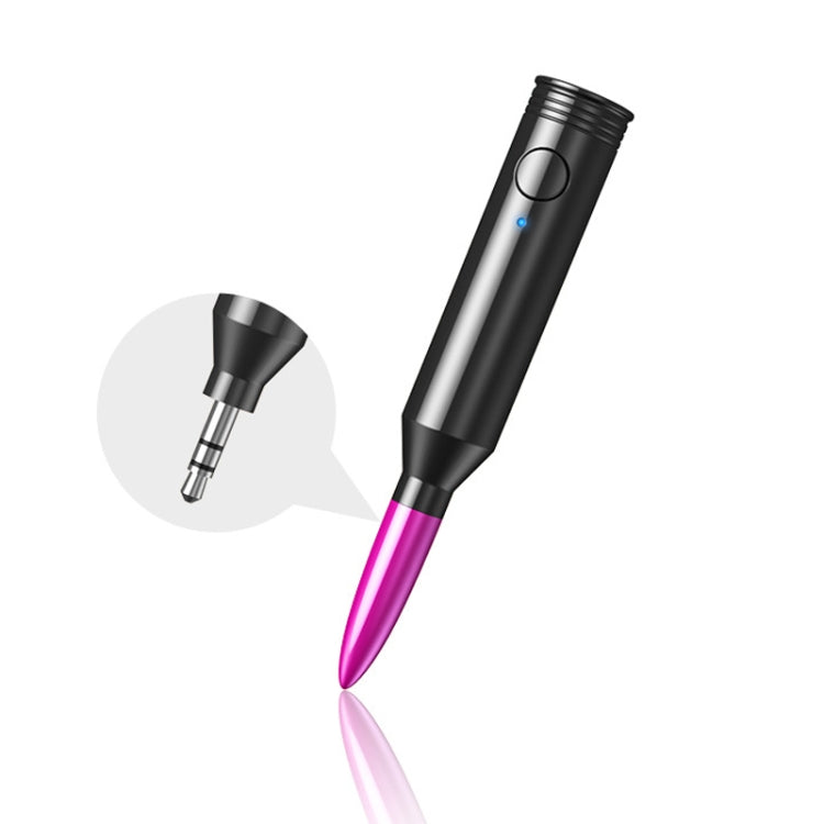 M416 Car Bluetooth Receiver Player Audio Receiver Adapter AUX Converter(Dark Violet) - Bluetooth Adapters by PMC TechLife | Online Shopping South Africa | PMC TechLife | Buy Now Pay Later Mobicred