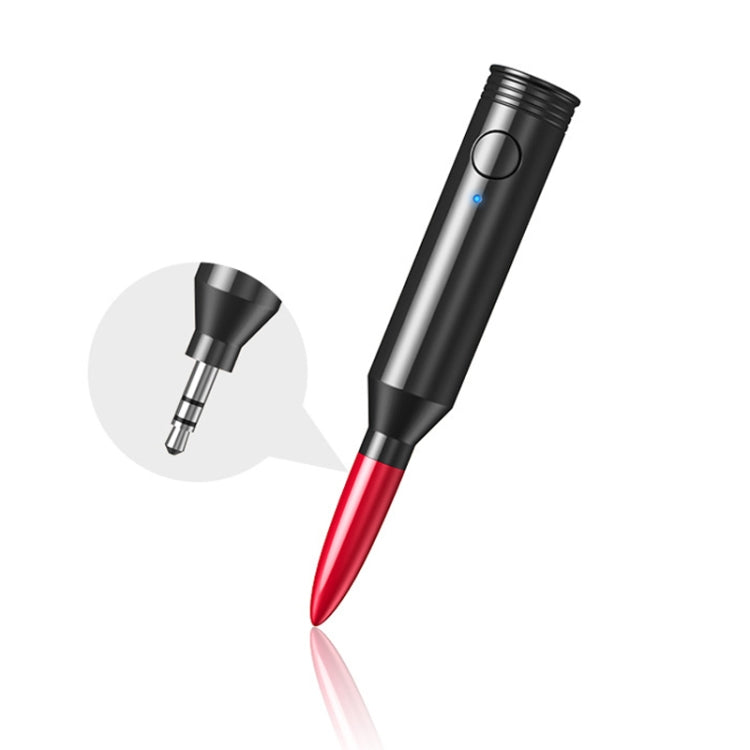 M416 Car Bluetooth Receiver Player Audio Receiver Adapter AUX Converter(Rose Red) - Bluetooth Adapters by PMC TechLife | Online Shopping South Africa | PMC TechLife | Buy Now Pay Later Mobicred