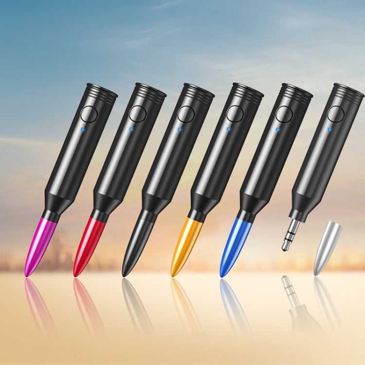 M416 Car Bluetooth Receiver Player Audio Receiver Adapter AUX Converter(Dark Violet) - Bluetooth Adapters by PMC TechLife | Online Shopping South Africa | PMC TechLife | Buy Now Pay Later Mobicred