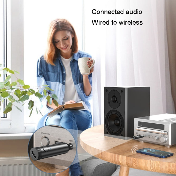 M416 Car Bluetooth Receiver Player Audio Receiver Adapter AUX Converter(Royal Blue) - Bluetooth Adapters by PMC TechLife | Online Shopping South Africa | PMC TechLife | Buy Now Pay Later Mobicred