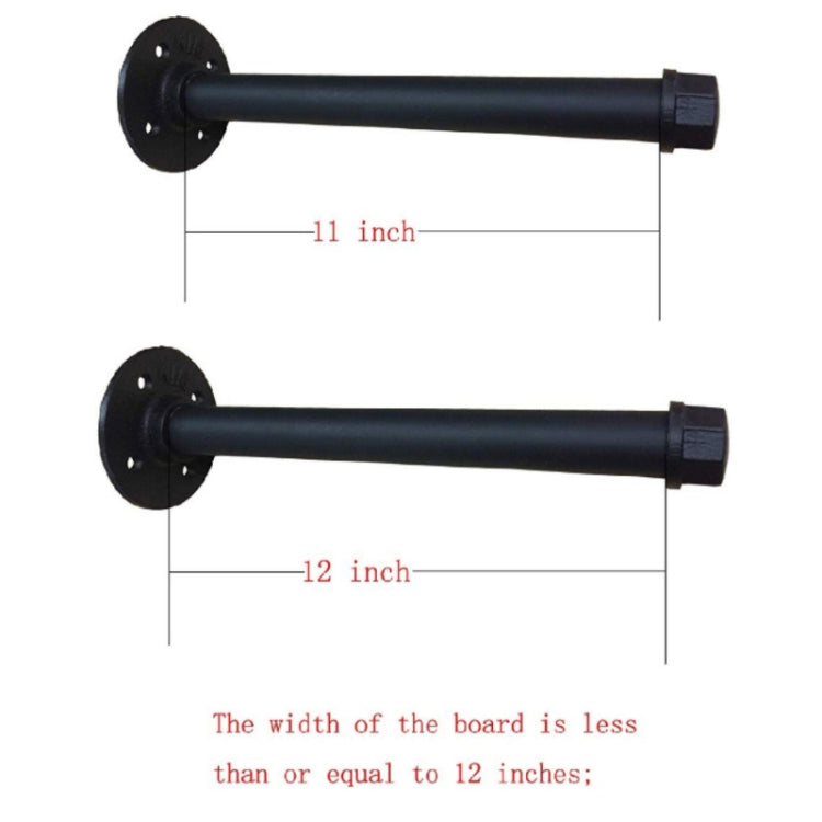 Wrought Iron Hanging Potted Plant Wall Shelf Water Pipe Shelf 11 inch - Shelf & Hooks by PMC TechLife | Online Shopping South Africa | PMC TechLife