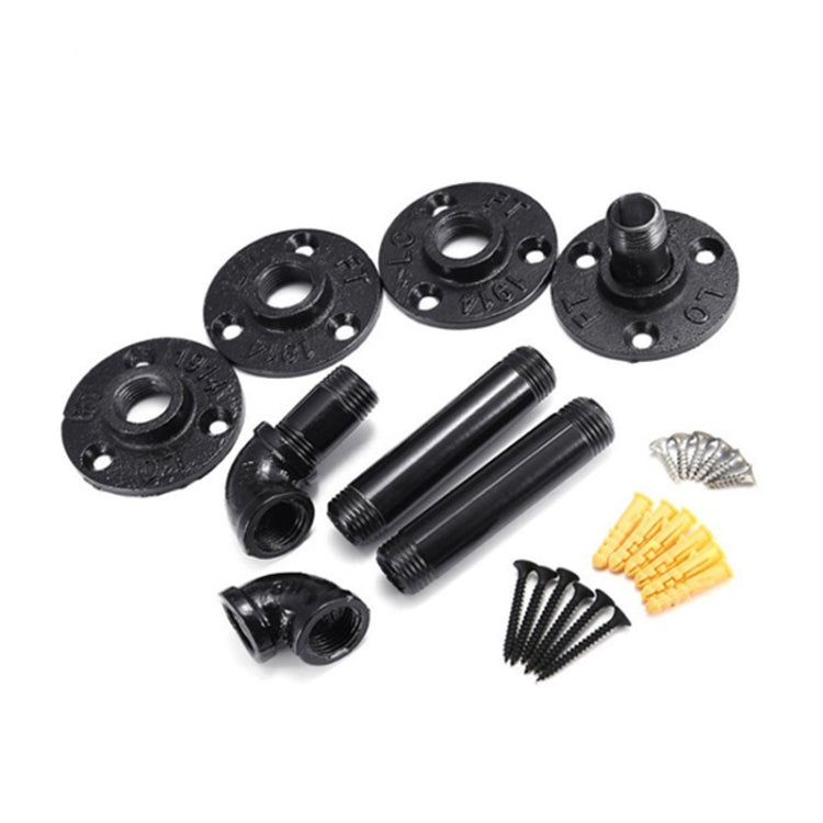 Wrought Iron Hanging Potted Plant Wall Shelf Water Pipe Shelf 11 inch - Shelf & Hooks by PMC TechLife | Online Shopping South Africa | PMC TechLife