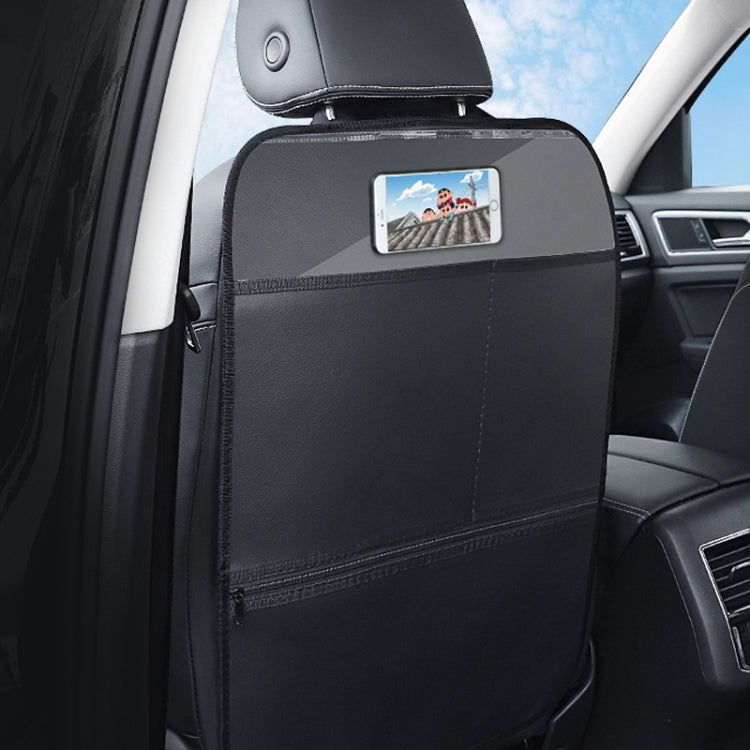 Car Seat Back Children Anti-kick Pad Back Rear Anti-dirty Universal Leather Protection Pad Storage Bag All Inclusive Version (Black) - Seat Accessories by PMC TechLife | Online Shopping South Africa | PMC TechLife | Buy Now Pay Later Mobicred