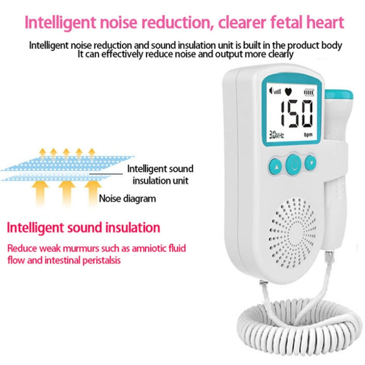 B3 Home Doppler Ultrasound Handheld Fetal Heart Pregnant Women Fetal Heart Monitor (Pink) - free shipping - PMC TechLife - Order now!