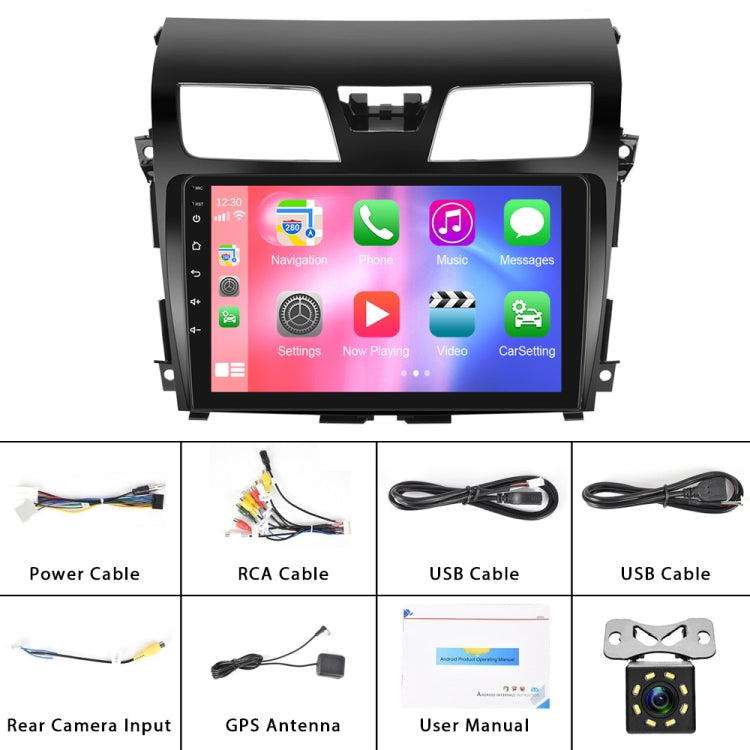 For Nissan Teana 13-16 10.1-Inch Reversing Video Large Screen Car MP5 Player, Style: WiFi Edition 2+64G(Standard+12 Lights Camera) - Car MP3 & MP4 & MP5 by PMC TechLife | Online Shopping South Africa | PMC TechLife | Buy Now Pay Later Mobicred