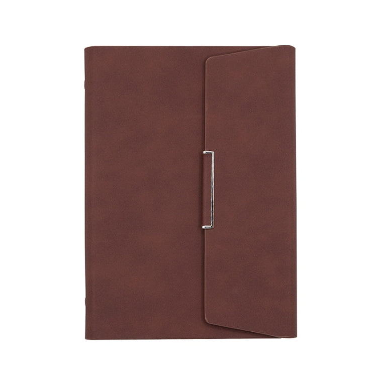 6 Hole Three Fold Loose-leaf Case A5 Business Notebook Office Stationery Notepad(Brown) - Notebooks by PMc TechLife | Online Shopping South Africa | PMc TechLife | Buy Now Pay Later Mobicred