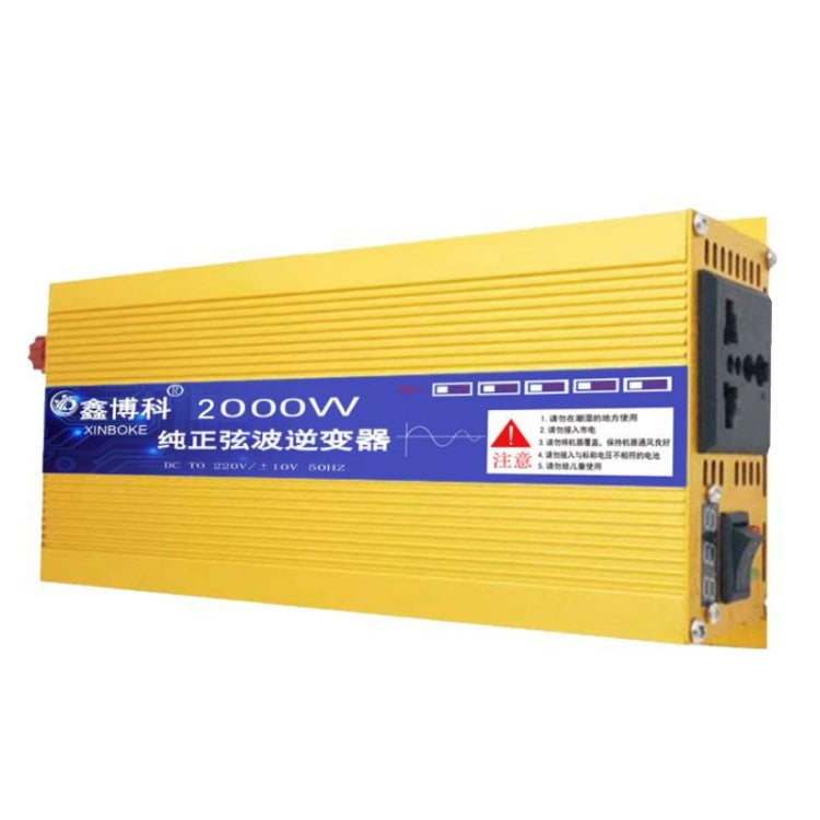 XINBOKE High Power Household Car Sine Wave Inverter 24V 2000W To 220V 1000W(Single Display) - Pure Sine Wave by PMC TechLife | Online Shopping South Africa | PMC TechLife | Buy Now Pay Later Mobicred