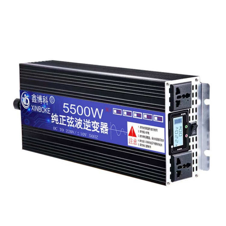 XINBOKE High Power Household Car Sine Wave Inverter 60V 5500W To 220V 2500W(LCD Display) - Pure Sine Wave by PMC TechLife | Online Shopping South Africa | PMC TechLife