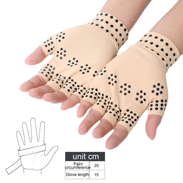Dispensing Half Finger Non-slip Pressure Gloves Joint Training Sports Gloves, Free Size(Skin Color Black Dots) - free shipping - PMC TechLife - Order now!