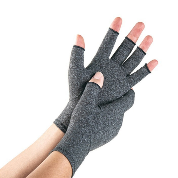 Outdoor Half Finger Joint Care Compression Cycling Gloves, Size: XL(Gray) - Cycling Gloves by PMC TechLife | Online Shopping South Africa | PMC TechLife | Buy Now Pay Later Mobicred