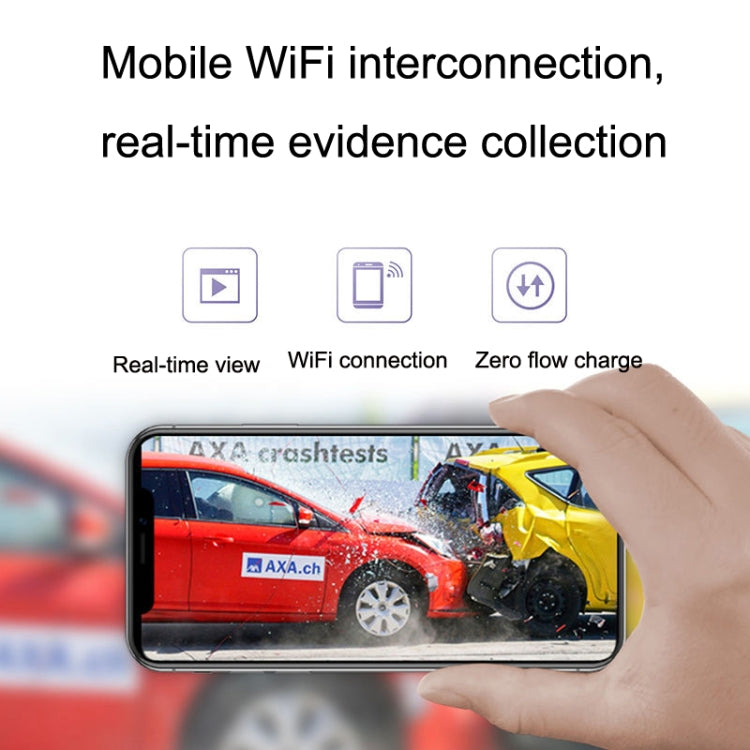 M1 Hidden Driving Recorder WiFi Phone Connecting Car Parking Monitoring 1080P HD Recorder(Without Button+USB Long Line) - Car DVRs by PMC TechLife | Online Shopping South Africa | PMC TechLife | Buy Now Pay Later Mobicred