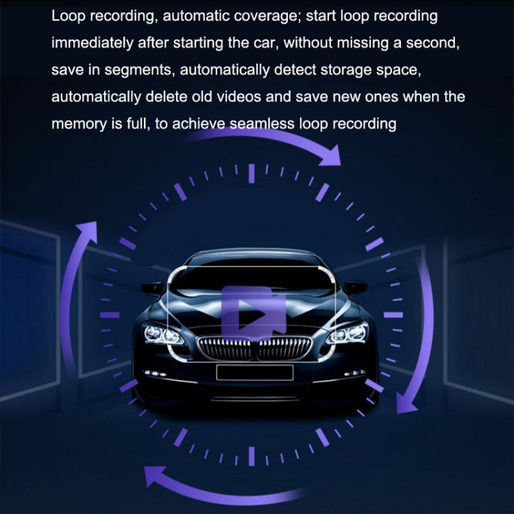 M8 Hidden Driving Recorder WiFi Phone Connecting Car Parking Monitoring 1080P HD Recorder(Without Button+USB Short Line) - Car DVRs by PMC TechLife | Online Shopping South Africa | PMC TechLife | Buy Now Pay Later Mobicred