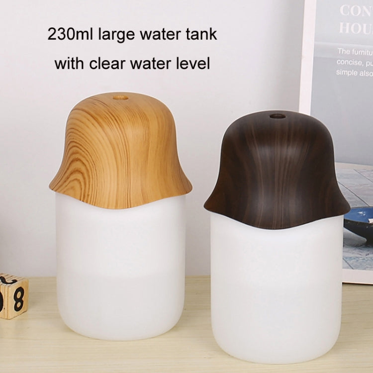 Desktop USB Humidifier Wood Grain Air Aromatherapy Night Light(Light Color) - free shipping - PMC TechLife - Order now!