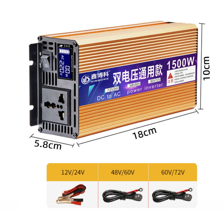 XINBOKE Universal Positive Wave Car Inverter Home Solar Inverter 48V/60V 1500W To 220V 700W - Modified Square Wave by PMC TechLife | Online Shopping South Africa | PMC TechLife | Buy Now Pay Later Mobicred