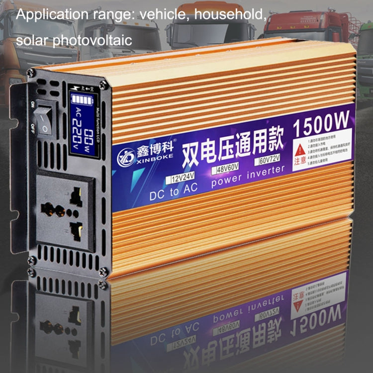 XINBOKE Universal Positive Wave Car Inverter Home Solar Inverter 60V/72V 1500W To 220V 700W - Modified Square Wave by PMC TechLife | Online Shopping South Africa | PMC TechLife | Buy Now Pay Later Mobicred