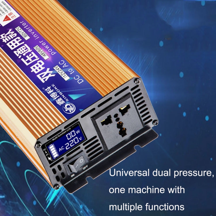 XINBOKE Universal Positive Wave Car Inverter Home Solar Inverter 48V/60V 3000W To 220V 1200W - Modified Square Wave by PMC TechLife | Online Shopping South Africa | PMC TechLife | Buy Now Pay Later Mobicred