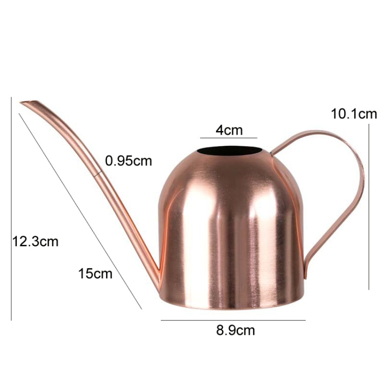 450ML Stainless Steel Long Mouth Gardening Watering Pot(Sand Gold) - Watering & Irrigation by PMc TechLife | Online Shopping South Africa | PMc TechLife | Buy Now Pay Later Mobicred