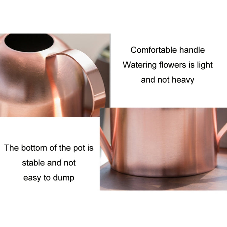 450ML Stainless Steel Long Mouth Gardening Watering Pot(Sand Gold) - Watering & Irrigation by PMc TechLife | Online Shopping South Africa | PMc TechLife | Buy Now Pay Later Mobicred