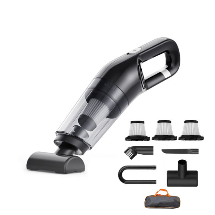 Car Wireless Charging High Power Handheld Vacuum Cleaner Black Luxury - free shipping - PMC TechLife - Order now!