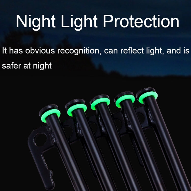 100pcs Outdoor Camping Nail Luminous Circle Multifunctional Silicone Reflective Warning Ring(Luminous) - Tents & Accessories by PMC TechLife | Online Shopping South Africa | PMC TechLife | Buy Now Pay Later Mobicred