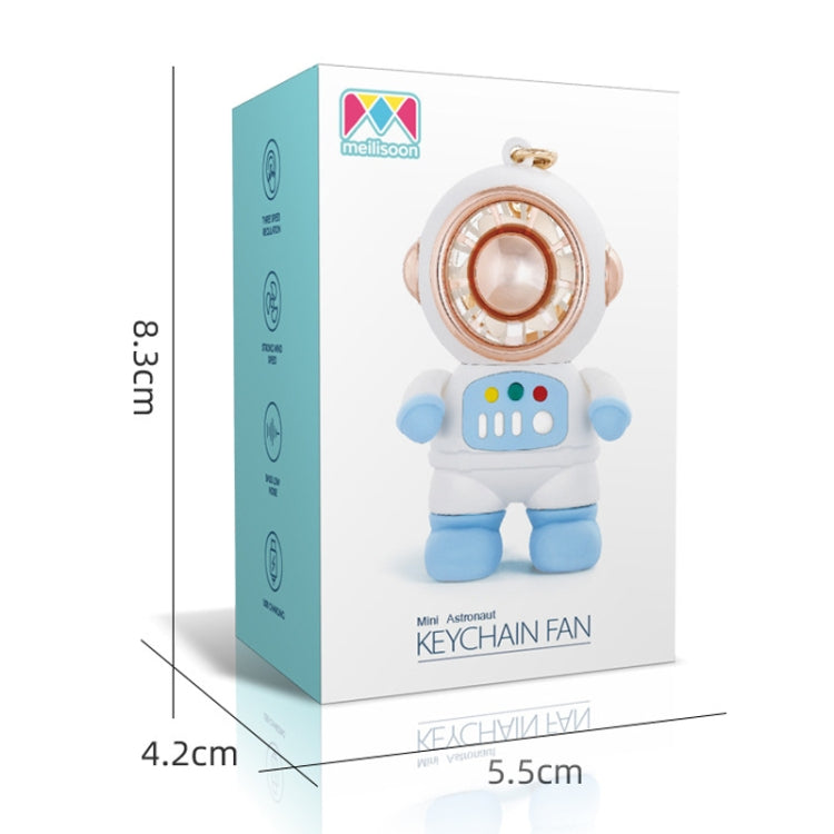 6092 Cartoon Astronaut Fan With Lanyard Portable Mini USB Charging Fan(Dark Gray) - Electric Fans by PMC TechLife | Online Shopping South Africa | PMC TechLife | Buy Now Pay Later Mobicred