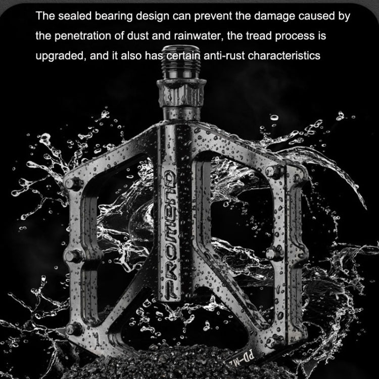 PROMEND PD-M29 1pair DU Bearings Pedal Aluminum Mountain Car Peilin Riding Foot Pedal(Black) - Pedals by PROMEND | Online Shopping South Africa | PMc TechLife | Buy Now Pay Later Mobicred