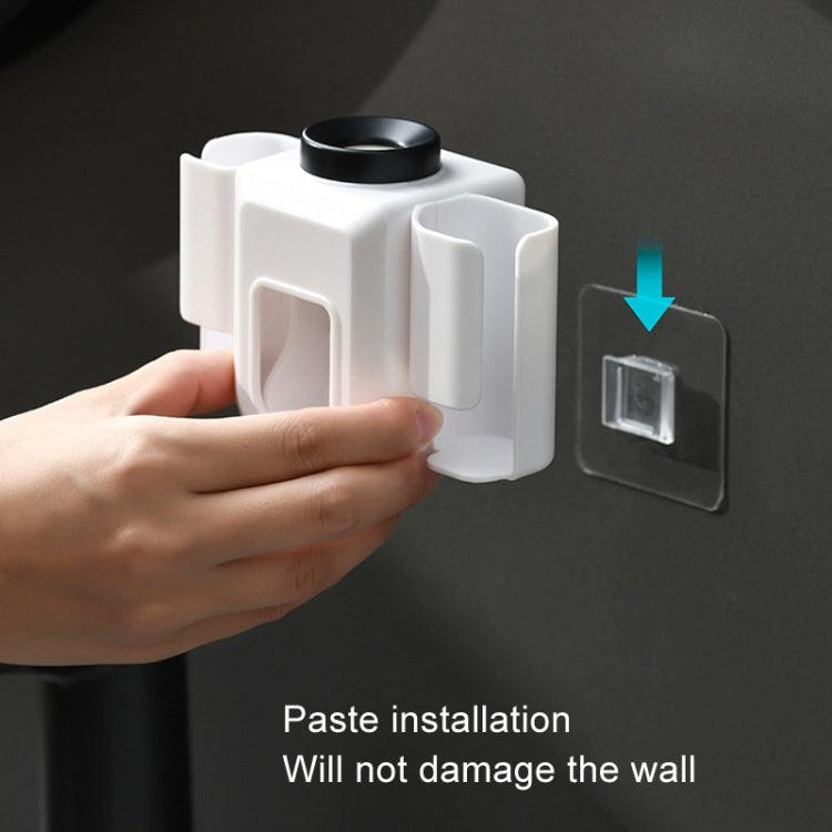 Electric Toothbrush Holder Automatic Toothpaste Squeezer Bathroom Wall Mounted Toothpaste Holder(White) - Toothpaste Squeezing Device by PMC TechLife | Online Shopping South Africa | PMC TechLife