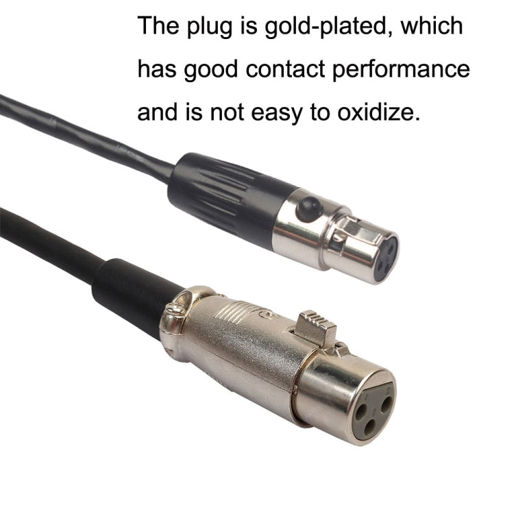 Xlrmini Caron Female To Mini Female Balancing Cable For 48V Sound Card Microphone Audio Cable, Length: 5m - Microphone Audio Cable & Connector by PMC TechLife | Online Shopping South Africa | PMC TechLife | Buy Now Pay Later Mobicred