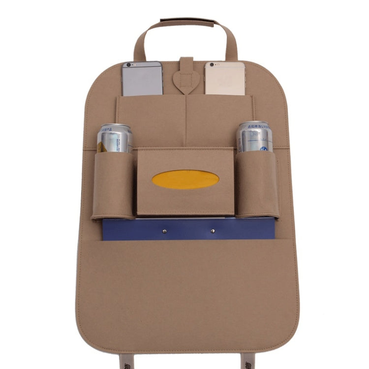 Car Multifunctional Seat Back Storage Hanging Bag, Size: 40x56cm(Beige) - Stowing Tidying by PMC TechLife | Online Shopping South Africa | PMC TechLife | Buy Now Pay Later Mobicred
