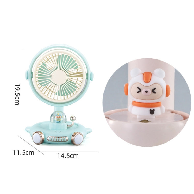 Household Cute Pet Fan USB Desktop Night Light Fan(Yellow) - Electric Fans by PMC TechLife | Online Shopping South Africa | PMC TechLife | Buy Now Pay Later Mobicred