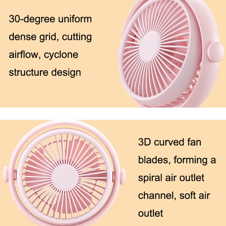 Household Cute Pet Fan USB Desktop Night Light Fan(Blue) - Electric Fans by PMC TechLife | Online Shopping South Africa | PMC TechLife | Buy Now Pay Later Mobicred