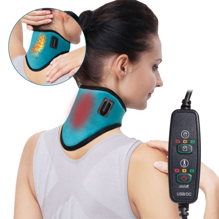 USB Electric Heating Neck Protector Graphene Neck Pain Relief Tool(Rose Red) - free shipping - PMC TechLife - Order now!