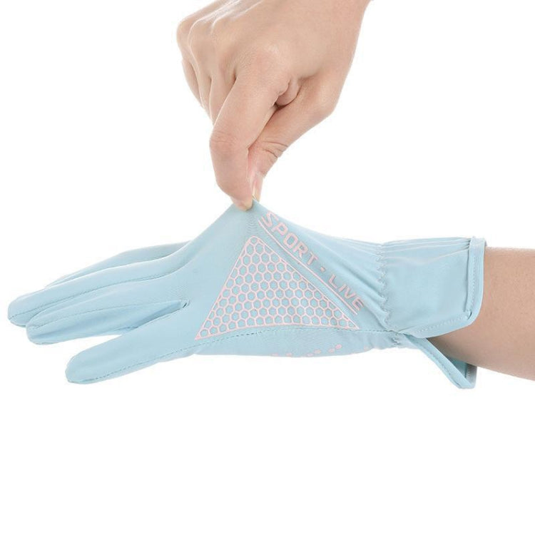 1pair Driving Sunscreen Anti-ultraviolet Thin Summer Ice Silk Dew Finger Non-slip Riding Gloves Free Size(Smoke Gray) - Safety Gloves by PMC TechLife | Online Shopping South Africa | PMC TechLife