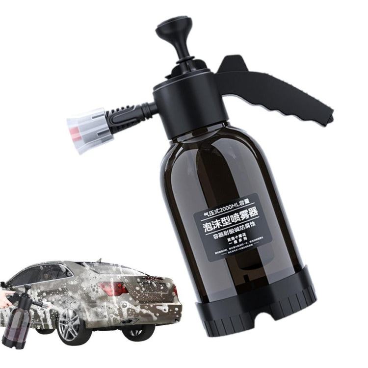 2L Foam Sprayer Pressure Spray Bottle for Car Washing Plants Watering Fertilizing(Black) - free shipping - PMC TechLife - Order now!