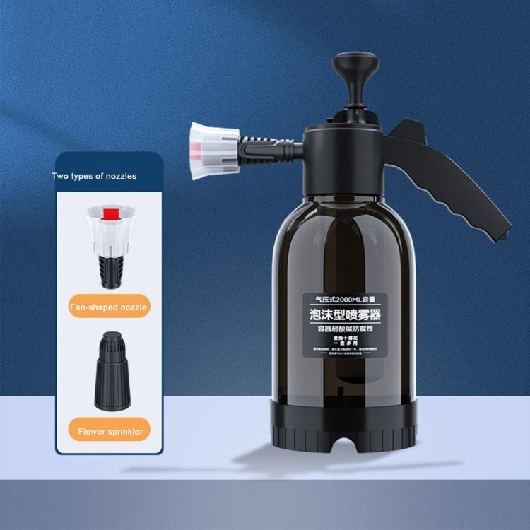 2L Foam Sprayer Pressure Spray Bottle for Car Washing Plants Watering Fertilizing(Black) - free shipping - PMC TechLife - Order now!