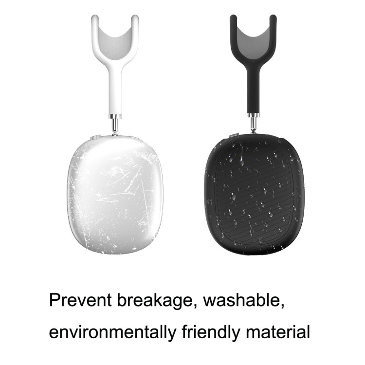 T2 For Apple AirPods Max 1pair Bluetooth Headset Anti-Fall Silicone Protective Case(Black) - For AirPods Max by PMC TechLife | Online Shopping South Africa | PMC TechLife