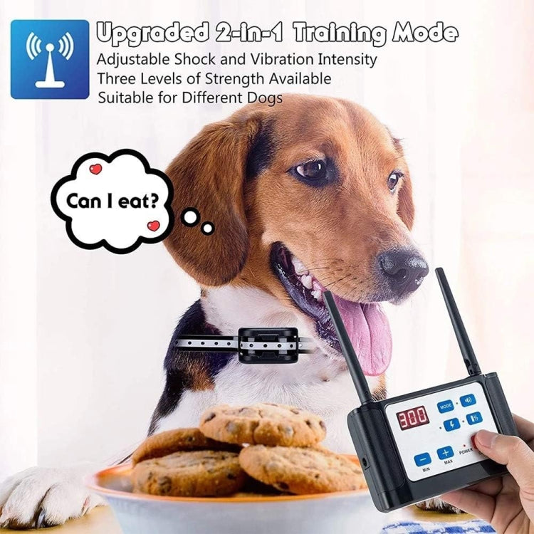 Outdoor Wireless Electronic Pet Fence Night Reflective Collar, Specification: One for Two(AU Plug) - Training Aids by PMC TechLife | Online Shopping South Africa | PMC TechLife | Buy Now Pay Later Mobicred