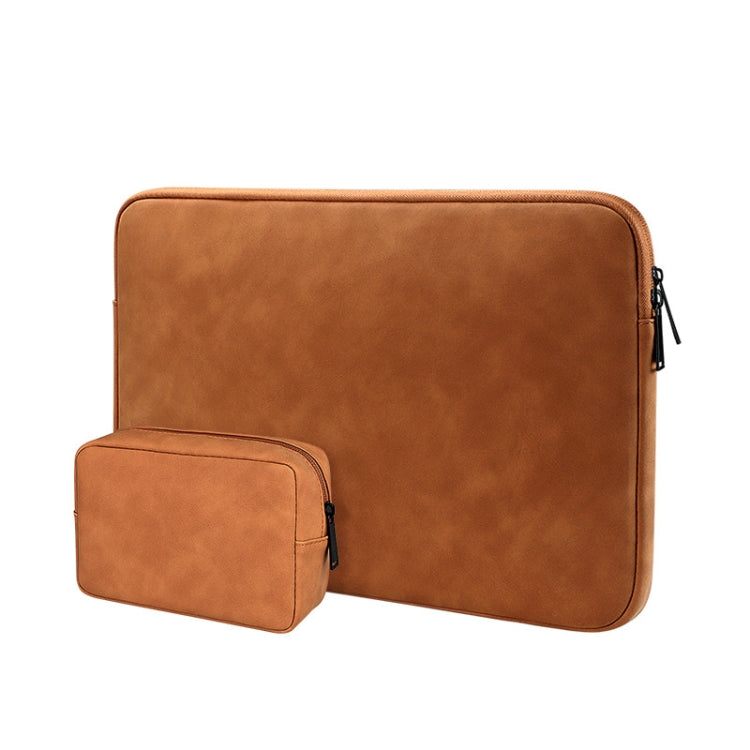 ND12 Lambskin Laptop Lightweight Waterproof Sleeve Bag, Size: 13.3 inches(Yellow with Bag) - free shipping - PMC Jewellery - Order now!