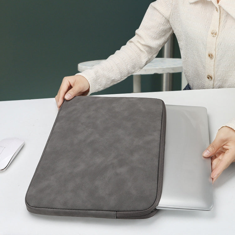 ND12 Lambskin Laptop Lightweight Waterproof Sleeve Bag, Size: 13.3 inches(Gray with Bag) - free shipping - PMC Jewellery - Order now!