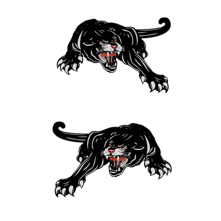 2pcs Colorful Black Panther Car Hood Door Reflective Sticker(Head Towards The Left) - Decorative Sticker by PMC TechLife | Online Shopping South Africa | PMC TechLife | Buy Now Pay Later Mobicred