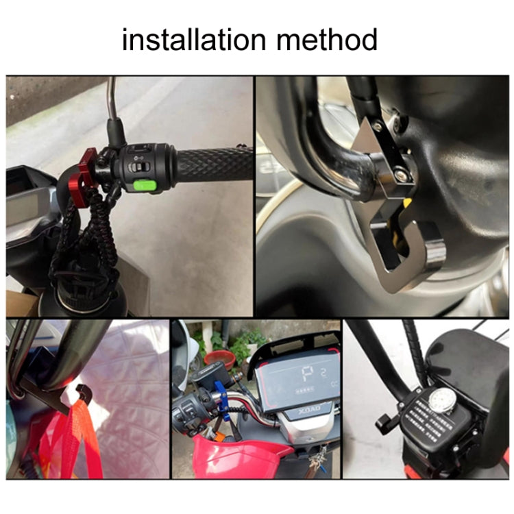 2pcs Motorcycle Type 69 Aluminum Alloy Multifunctional Helmet Hook(Gold) - Holder by PMC TechLife | Online Shopping South Africa | PMC TechLife | Buy Now Pay Later Mobicred