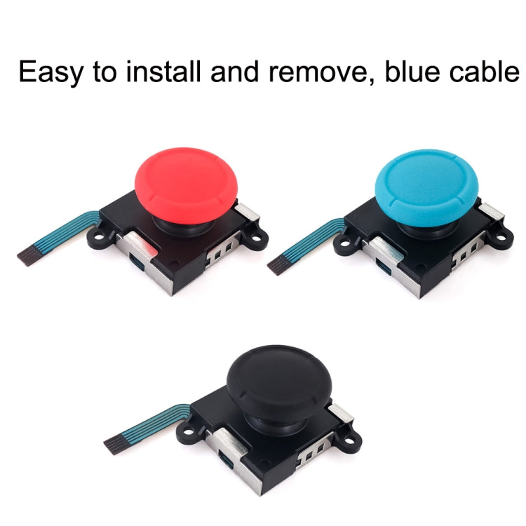 For Nintendo Switch 2pcs Game Console 3D Left Right Interoperability Rocker Remote Sensing Joystick(Red) - Switch Spare Parts by PMC TechLife | Online Shopping South Africa | PMC TechLife