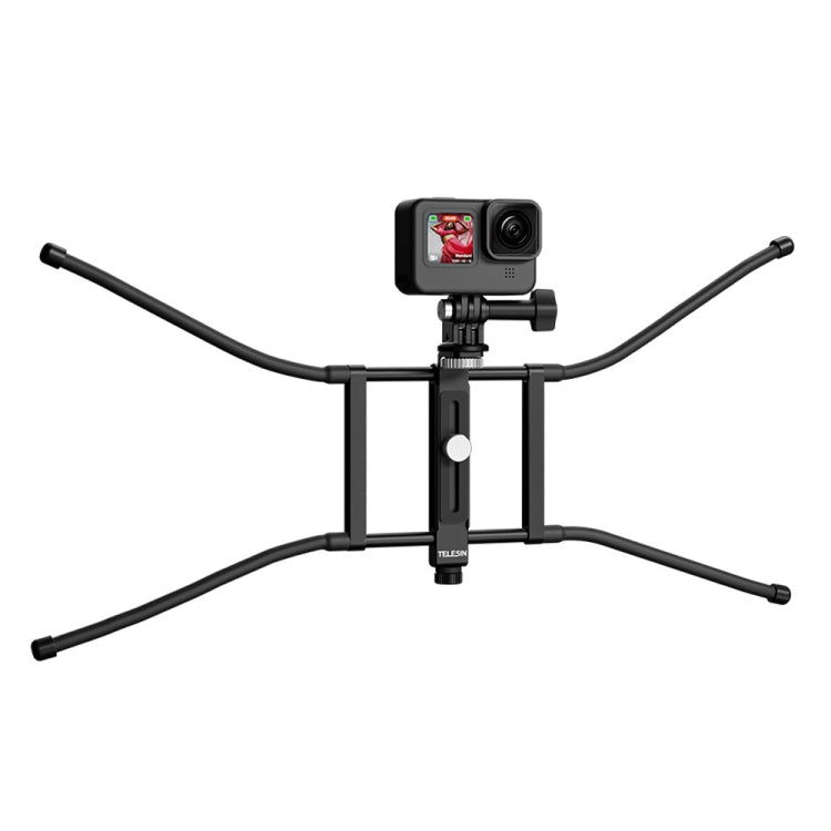 TELESIN TE-FM-001 Action Camera Hanging Net Bracket For  Gopro HERO11 Black / HERO10 Black / HERO9 Black / DJI Action 3 / 2 (Black) - free shipping - PMC TechLife - Order now!