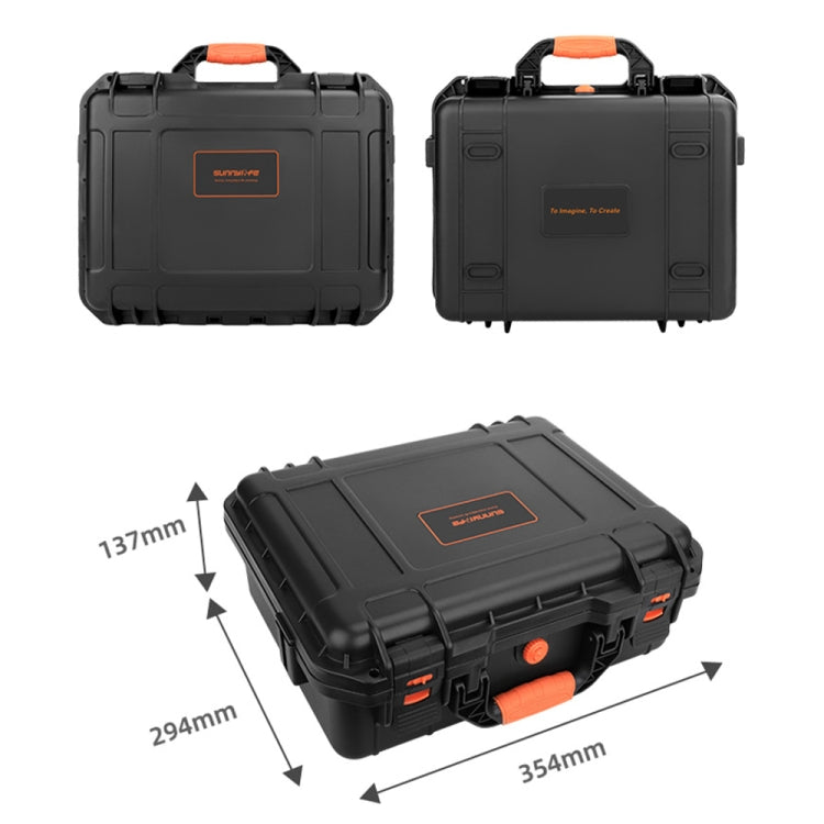 For DJI RS3 Mini Sunnylife AQX-7 Waterproof Safety Box Storage Bag(Black) -  by Sunnylife | Online Shopping South Africa | PMC TechLife | Buy Now Pay Later Mobicred